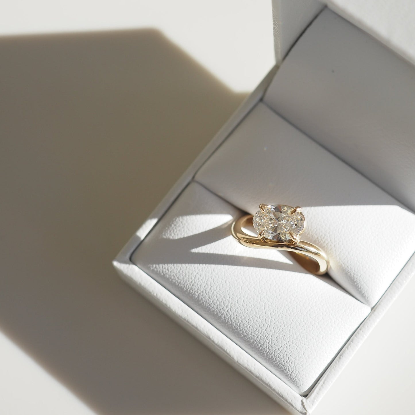 1.27 CT Oval Lab Grown Diamond Solitaire Engagement Ring 5