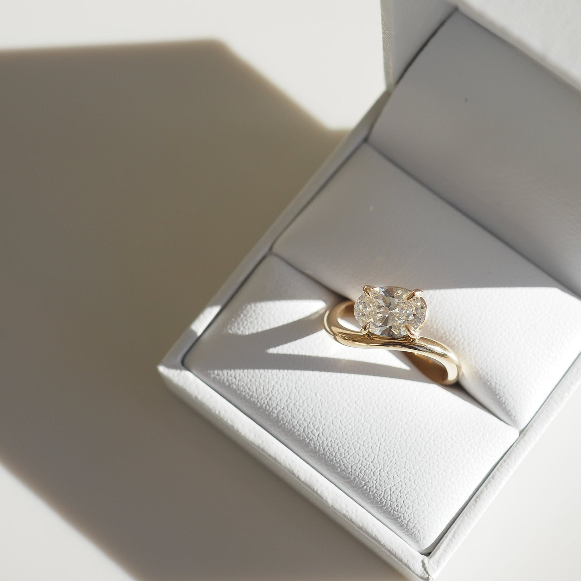 1.27 CT Oval Lab Grown Diamond Solitaire Engagement Ring 5