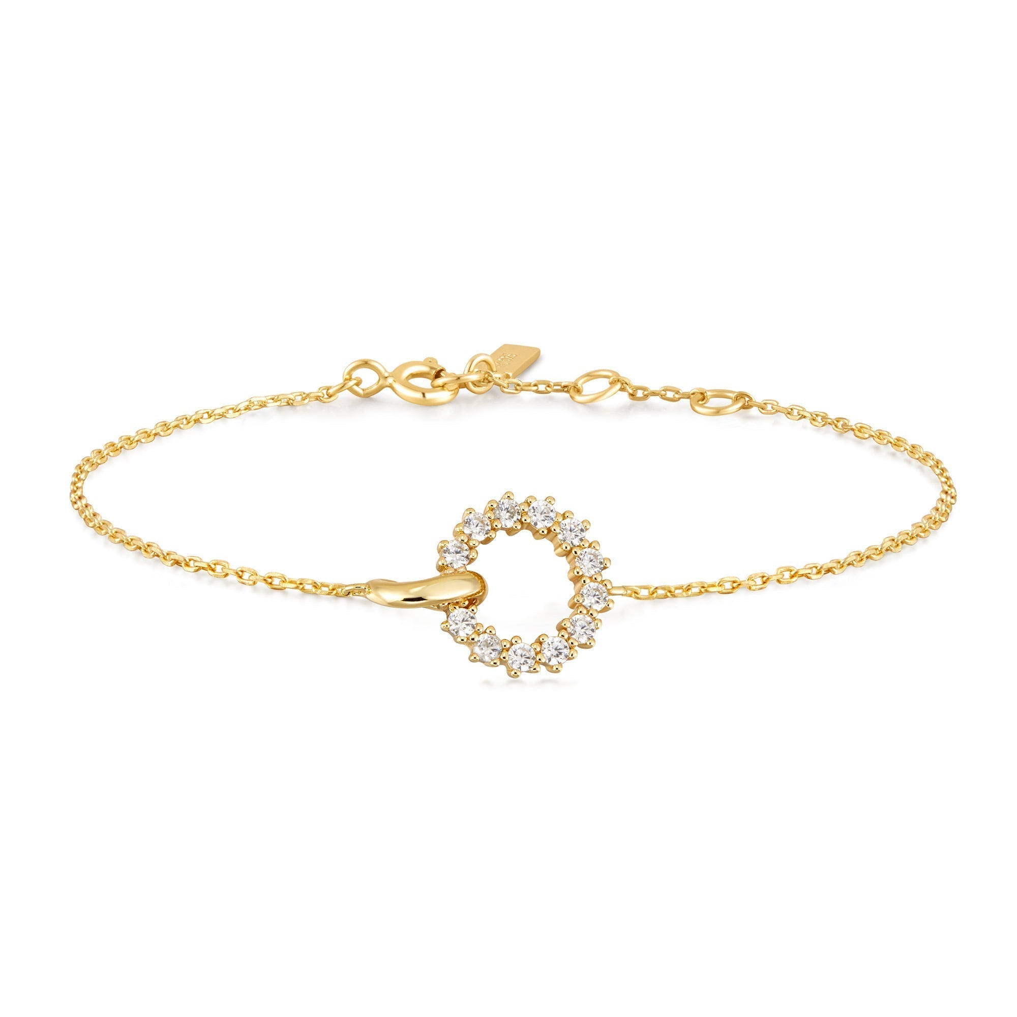 Radiant 0.50 TCW Round Lab-Grown Diamond Interlinked Circle Bracelet