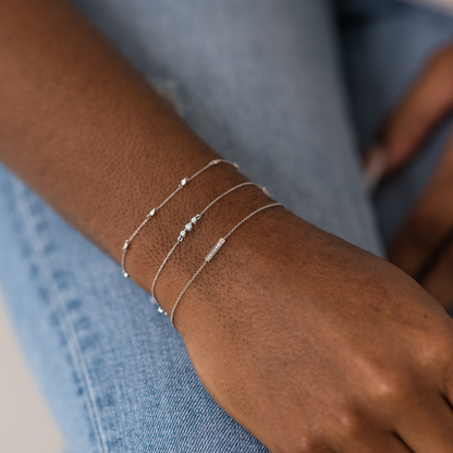 Solitaire Bezel-1.0 CT Oval Lab Grown Diamond Bracelets