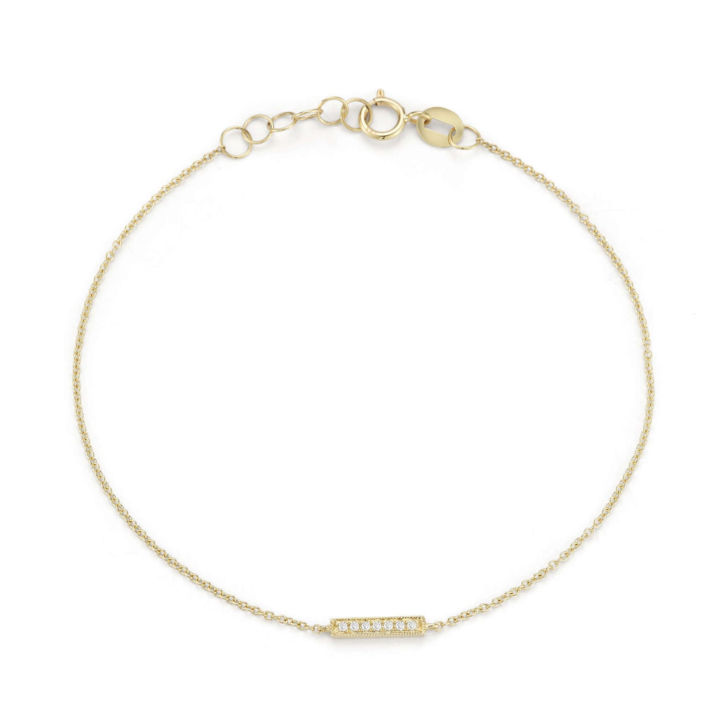 Solitaire Bezel-1.0 CT Oval Lab Grown Diamond Bracelets
