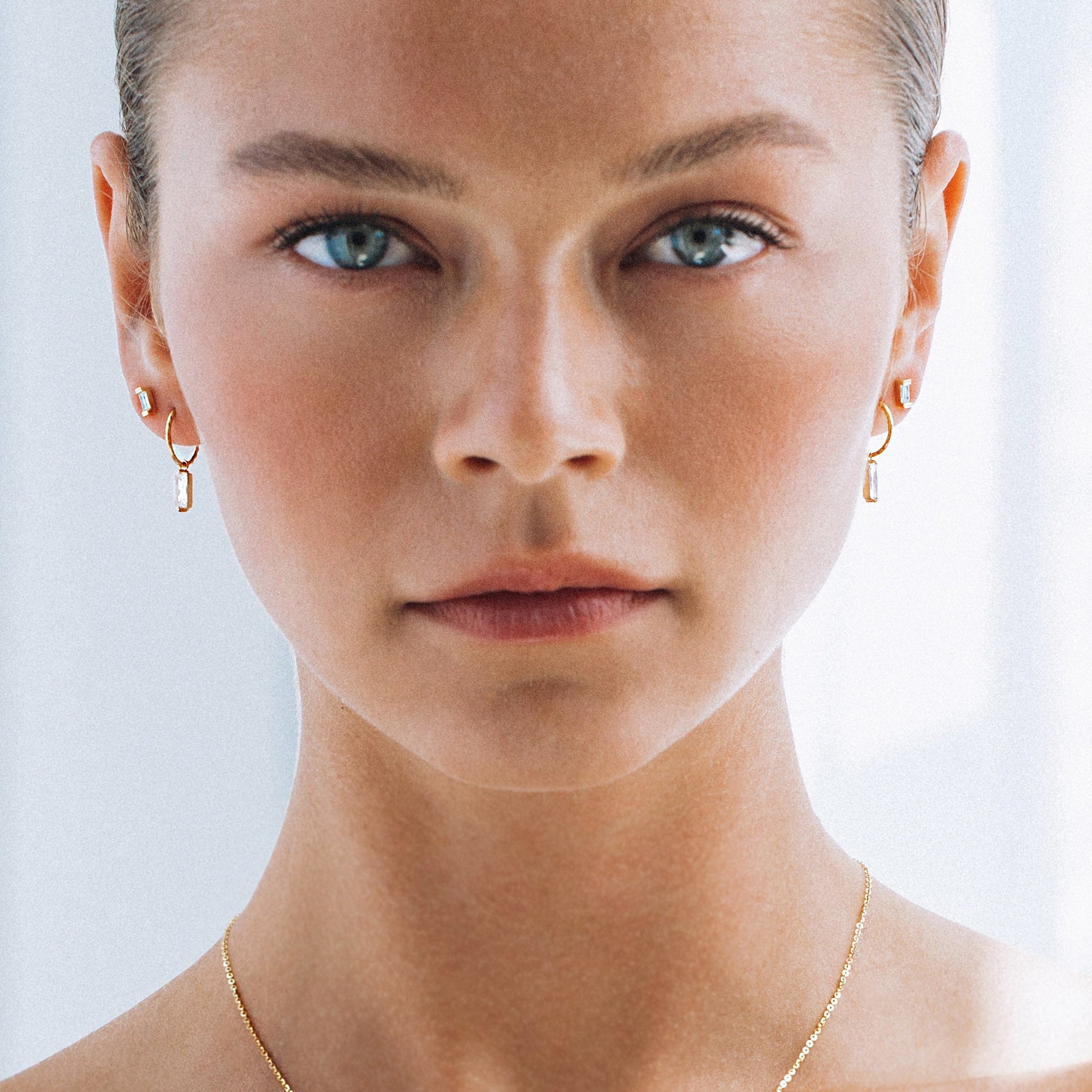 Radiant 0.02 TCW Lab-Grown Diamond Hoop Earrings 10