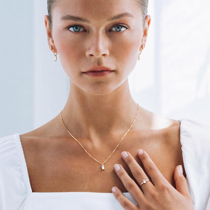 Radiant 0.02 TCW Lab-Grown Diamond Hoop Earrings 13