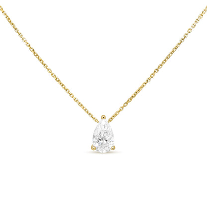 Solitaire- 1.0 CT Oval Lab Grown Diamond Necklace
