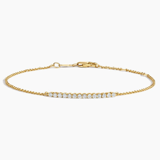 Pave- 0.25 CT Round Moissanite Bracelet