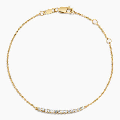 Pave- 0.25 CT Round Moissanite Bracelet