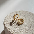 Load image into Gallery viewer, 0.45 TCW Baguette Lab-Grown Diamond Gold Hoop Earrings
