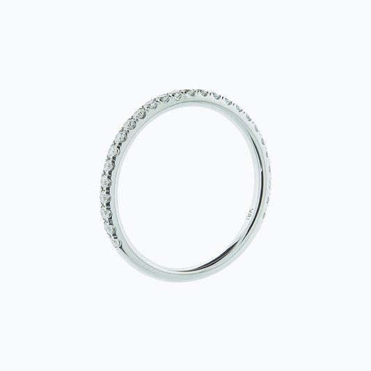 Elegant 0.32 TCW Round Lab-Grown Diamond Half Eternity Band