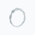 Load image into Gallery viewer, 0.30 TCW Round Lab-Grown Diamond Twisted Pave Bridal Wedding Band
