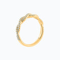 Load image into Gallery viewer, 0.30 TCW Round Lab-Grown Diamond Twisted Pave Bridal Wedding Band
