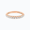 Load image into Gallery viewer, 18K Gold 0.30 TCW Round Lab-Grown Diamond Half Eternity Band
