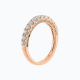 Load image into Gallery viewer, 18K Gold 0.30 TCW Round Lab-Grown Diamond Half Eternity Band
