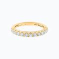 Load image into Gallery viewer, 18K Gold 0.30 TCW Round Lab-Grown Diamond Half Eternity Band
