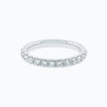 Load image into Gallery viewer, Radiant 0.73 Carat Round Lab-Grown Diamond Half Eternity Band
