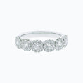 Load image into Gallery viewer, 0.80 TCW Round Lab-Grown Diamond Halo Wedding Band
