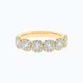 Load image into Gallery viewer, 0.80 TCW Round Lab-Grown Diamond Halo Wedding Band
