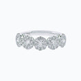 Load image into Gallery viewer, 0.93 TCW Round Lab Grown Diamond Halo Wedding Band
