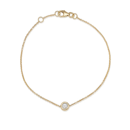 Solitaire Bezel-1.0 CT Oval Lab Grown Diamond Bracelets