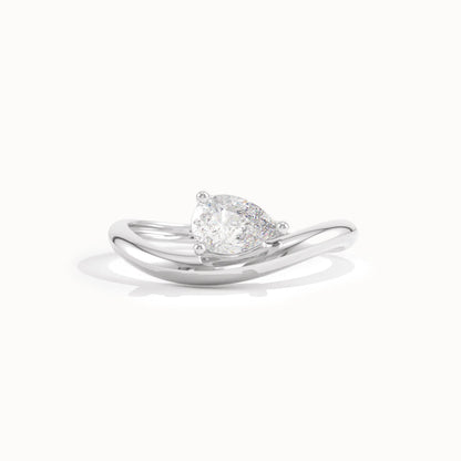 Solitaire Cathedral- 1.8 CT Cushion Lab Grown Diamond Wedding Band