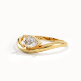 Solitaire Cathedral- 1.8 CT Cushion Lab Grown Diamond Wedding Band