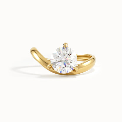 Solitaire Cathedral- 1.8 CT Cushion Lab Grown Diamond Wedding Band