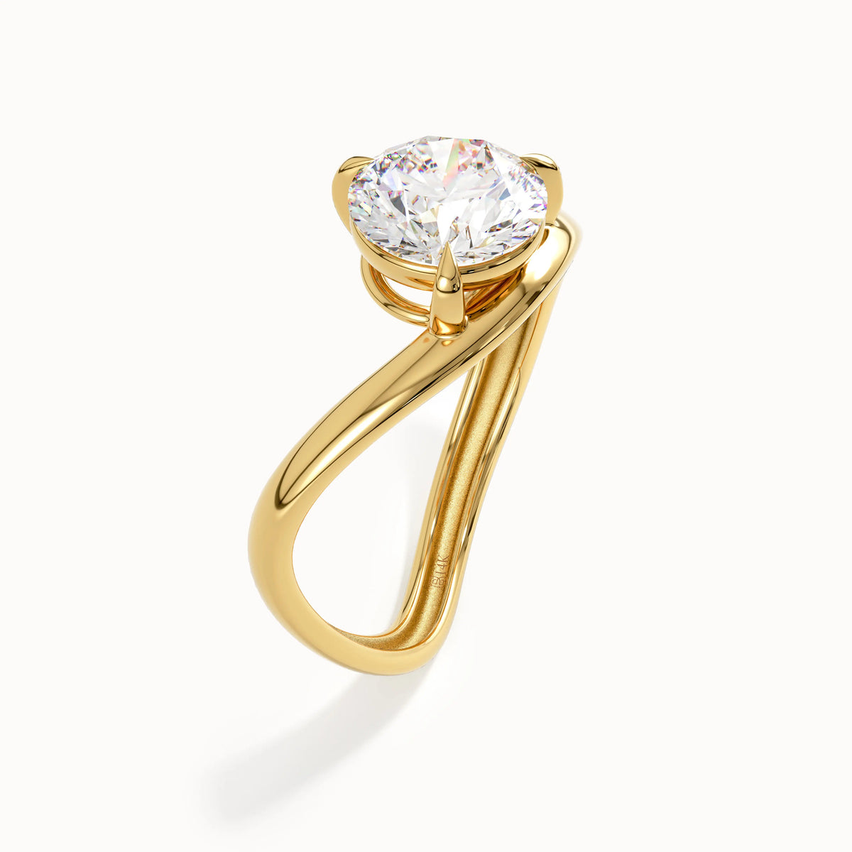 Solitaire Cathedral- 1.8 CT Cushion Lab Grown Diamond Wedding Band