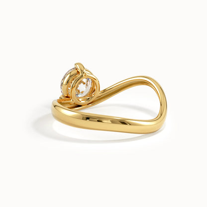 Solitaire Cathedral- 1.8 CT Cushion Lab Grown Diamond Wedding Band