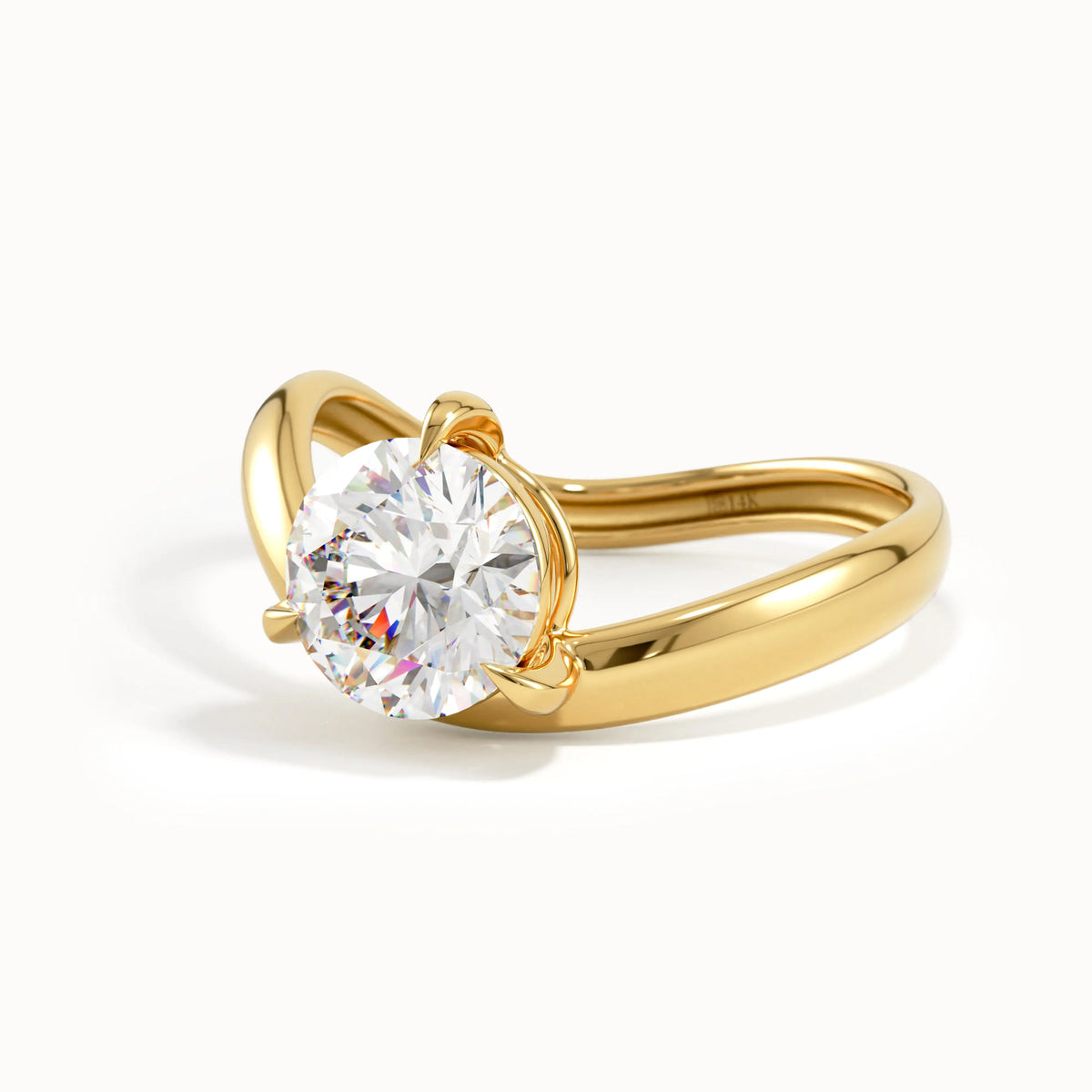 Solitaire Cathedral- 1.8 CT Cushion Lab Grown Diamond Wedding Band
