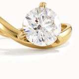 Solitaire Cathedral- 1.8 CT Cushion Lab Grown Diamond Wedding Band