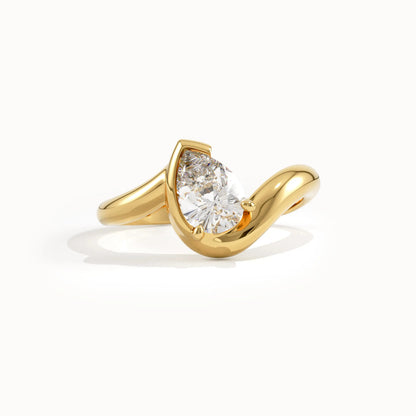 Solitaire Cathedral- 1.8 CT Cushion Lab Grown Diamond Wedding Band
