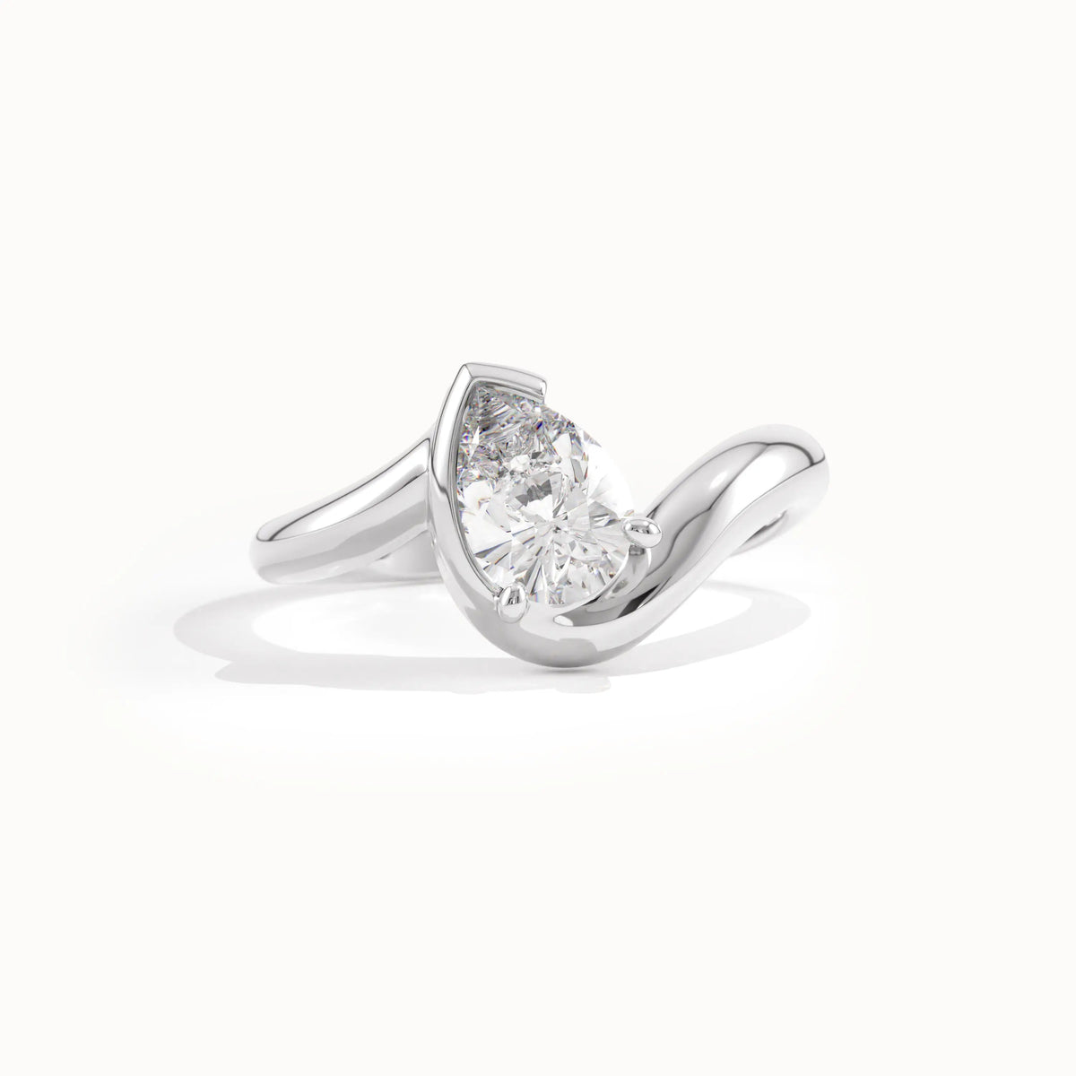 Solitaire Cathedral- 1.8 CT Cushion Lab Grown Diamond Wedding Band