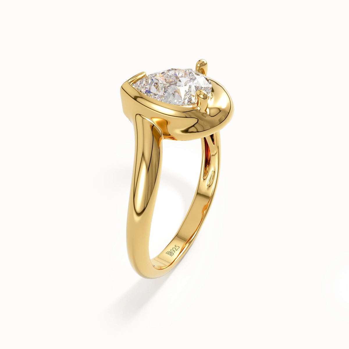 Solitaire Cathedral- 1.8 CT Cushion Lab Grown Diamond Wedding Band