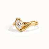 Solitaire Cathedral- 1.8 CT Cushion Lab Grown Diamond Wedding Band