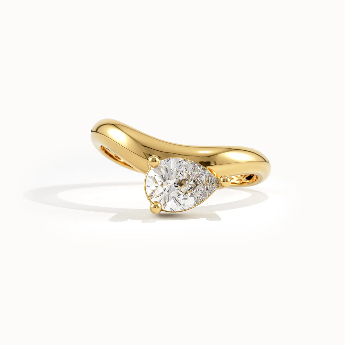 Solitaire Cathedral- 1.8 CT Cushion Lab Grown Diamond Wedding Band