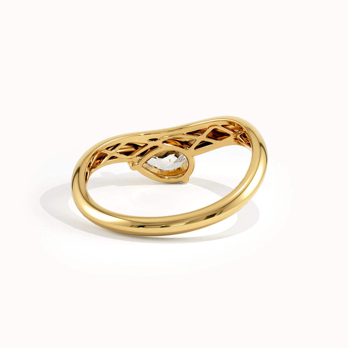 Solitaire Cathedral- 1.8 CT Cushion Lab Grown Diamond Wedding Band