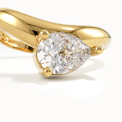Solitaire Cathedral- 1.8 CT Cushion Lab Grown Diamond Wedding Band