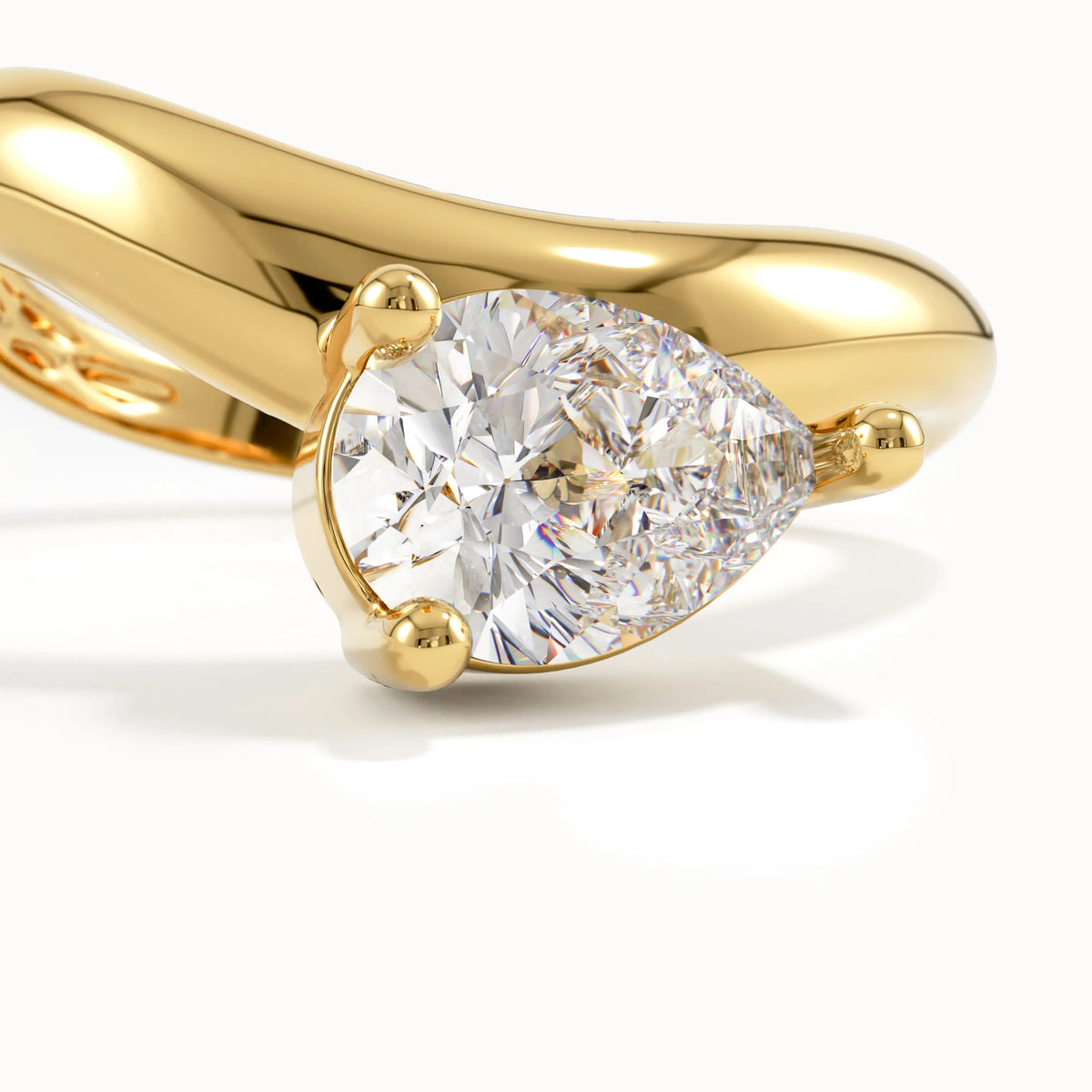 Solitaire Cathedral- 1.8 CT Cushion Lab Grown Diamond Wedding Band