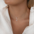 Load image into Gallery viewer, 0.1 TCW Round Lab-Grown Diamond Gold Heart Necklace
