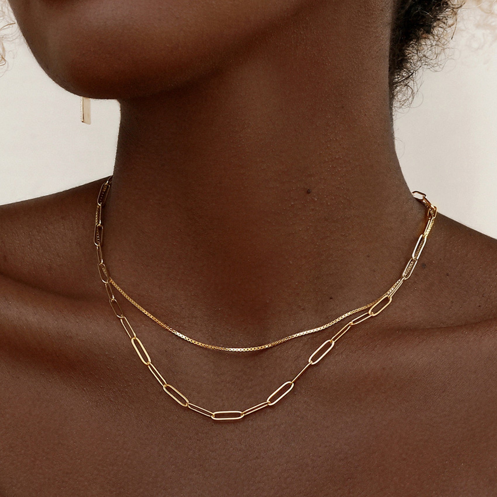 Elegant Gold-Plated Minimalist Chain Necklace