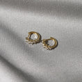 Load image into Gallery viewer, 0.45 TCW Baguette Lab-Grown Diamond Gold Hoop Earrings
