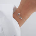 Load image into Gallery viewer, Heart's Delight: 0.1 TCW Round Lab-Grown Diamond Bracelet
