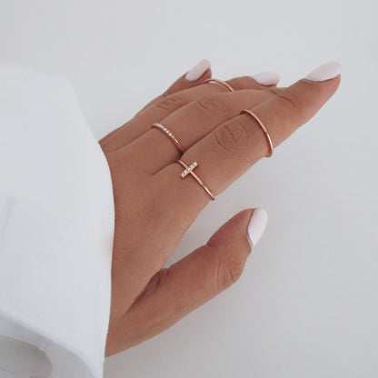 Elegant 0.10 TCW Round Lab-Grown Diamond Gold Wedding Band 4