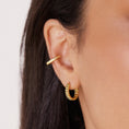 Load image into Gallery viewer, Bold Textured Gold Hoop Earrings for All Genders
