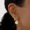 Load image into Gallery viewer, Bold Textured Gold Hoop Earrings for All Genders
