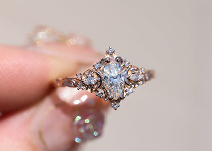 Solitaire Cathedral- 1.8 CT Cushion Lab Grown Diamond Wedding Band