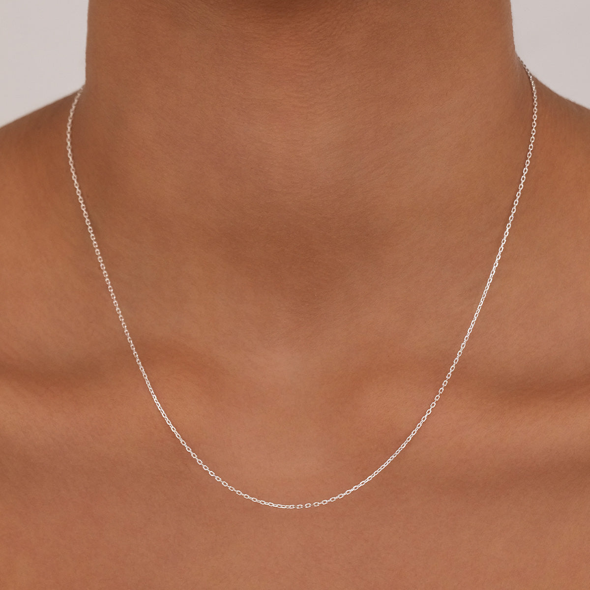 Signature Classic Chain Necklace, Gold or Silver