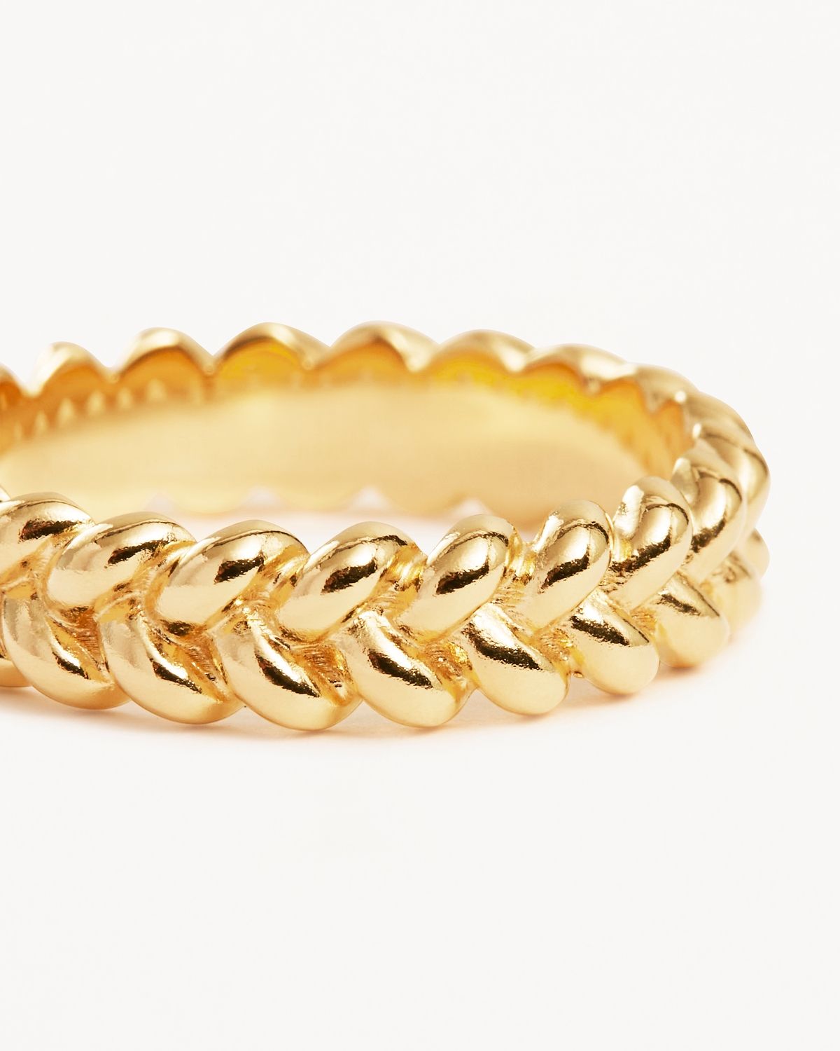 Simple Braided Intertwined Wedding Band 6