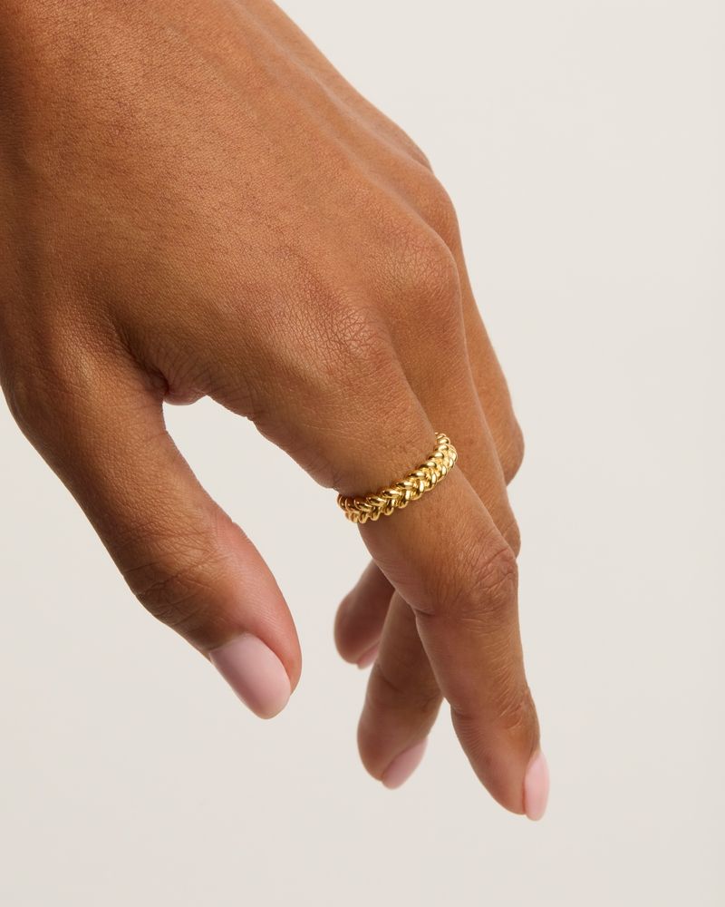Simple Braided Intertwined Wedding Band 4