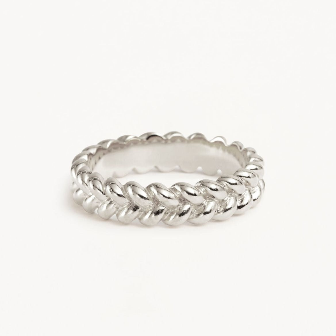 Simple Braided Intertwined Wedding Band 3