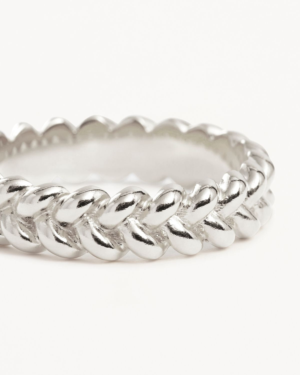 Simple Braided Intertwined Wedding Band 5